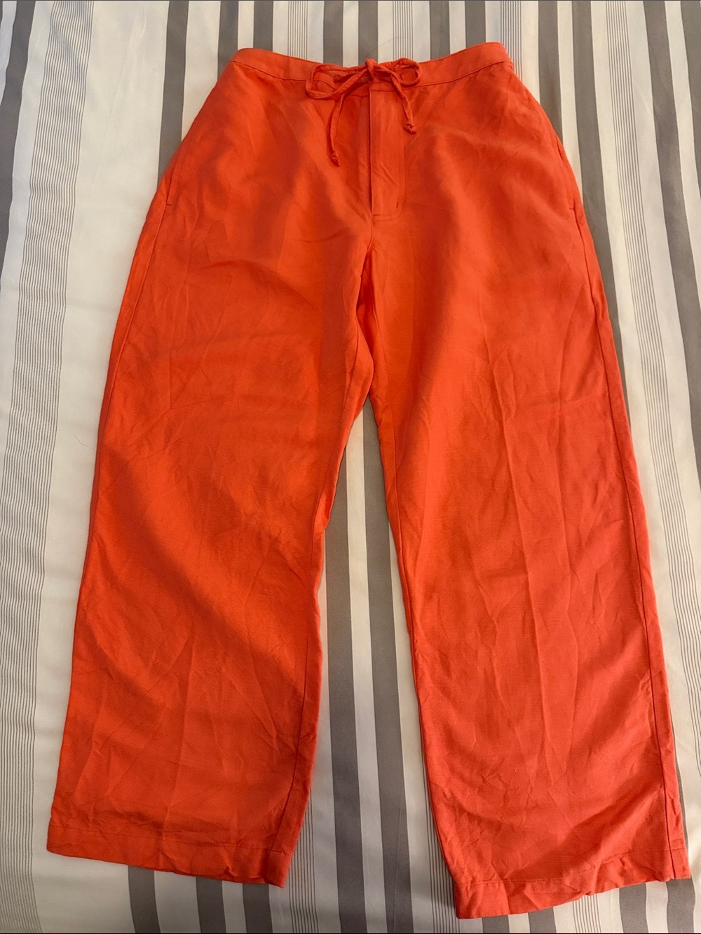 Sigrid Olsen Orange Wide-Leg Trousers